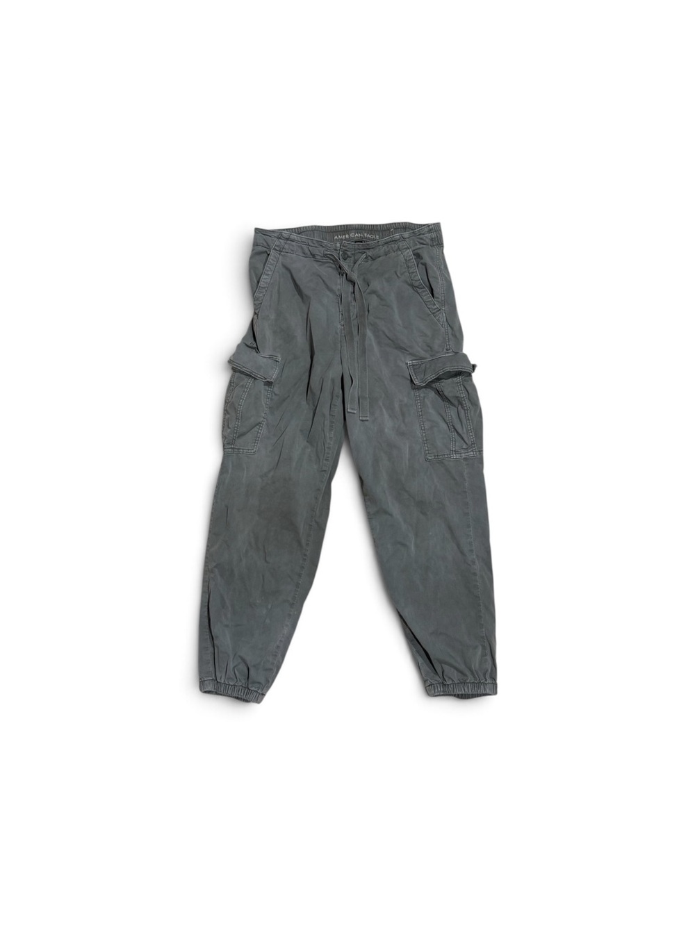 Size 14 - American Eagle Outfitters Green Cuffed Stretch Cargo Joggers